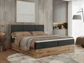 MKS MÖBEL Boxspringbett ALBERO 2 (Packung, Set, Polsterbett, T30-Schaum, Topper T25/Visco, Zwei Bettkästen), Doppelbett, mit Möbelplatten, Multipocket-Matratze, mit Kopfstütze