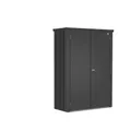 BIOHORT Terrassenschrank "Romeo", BxHxT: 132 x 181 x 57 cm, dunkelgrau-metallic