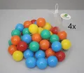 LittleTom 200 bunte Bälle für Bällebad 5,5cm Babybälle Plastikbälle Baby 13243