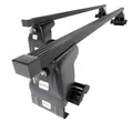Mossa - Stahl-Dachträger kompatibel mit Mazda 2 Hatchback (2003-2007) - schwarz Dachträger Dachgepäckträger - ohne Montagelemente