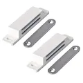 Magnetschnäpper extra stark- Haltekraft 13kg 2er Set weiß Schrankmagnet LouMaxx
