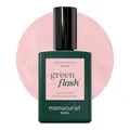 Manucurist Green Flash Gel-Nagellack Satin Perlmutt Blassrosa - UV & LED Gel Lack - 12-Free, Bio-basiert (84%) - Profi-Maniküre - 15 ml