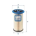 UFI 26.038.00 Kraftstofffilter für AUDI SEAT SKODA VW