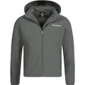 S KJ-56|KIRKJUBØUR "Hestur" Herren Softshell Jacke 10.000 mm Wassersäule grau - Grau - S