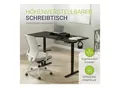 Juskys Höhenverstellbarer Schreibtisch Office Stand 160x75cm - elektrisch, Memory-Funktion - Schwarz