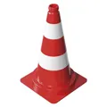 HP Autozubehör Leitkegel Höhe 500 mm tagesleuchtend, 2 Streifen Gewicht 1,20 kg, 30 x 30 cm (3L500)