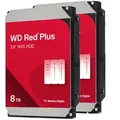 2er Pack Western Digital WD Red Plus 8TB 3.5 Zoll SATA Interne NAS Festplatte CMR