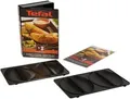 Tefal Wechselplatten-Set XA8008 Nr.8 | Teigtaschen Empanadas Platten für SW852D Snack Collection | schwarz/edelstahl