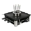 3in1 Lumero Gourmet Station, Raclette edelstahl/schwarz, Tischgrill, Raclette und Fondue