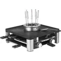 Wmf - Lumero - Grill Gourmet 3 In 1, 3 Funktionen Raclette, Fondue, Grill Led-beleuchtung, Gourmet, Bis Zu 8 Personen, Bis Zu 1 L, Edelstahl, Antihaft