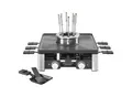 WMF Gourmet-Station Lumero, schwarz, Edelstahl, Metall, antihaftbeschichtete Raclette-Pfännchen, regelbarer Thermostat, Küchengeräte, Tischgrills & Fondues, Raclette-Grills