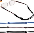 3er-Pack Brillenbänder aus Seil Anti-Rutsch-Ohrbügel-Abdeckung für Sportbrillen