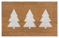 HANSE Home Fußmatte Mix Mats Kokos Pine Trees, Türmatte, rechteckig, Höhe: 15 mm, Weihnachten, Schmutzfangmatte, Outdoor, Rutschfest, Innen, Kokosmatte
