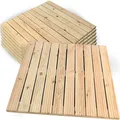 holz4home Holzfliese aus Kiefernholz 95 x 95 cm
