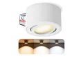 SSC-LUXon LED Aufbaustrahler CELI-1WM LED Aufbauspot weiß 6W dimmbar warm neutral kalt Spot, Tageslichtweiß, Warmweiß, Neutralweiß