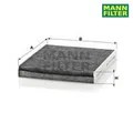Filter, Innenraumluft MANN-FILTER CUK2545 für Skoda Fabia II