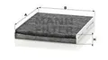MANN-FILTER CUK2545 Filter, Innenraumluft für AUDI LAMBORGHINI MERCEDES-BENZ VW