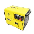 BAMATO Diesel Stromerzeuger BGE-5000D | 5,0 kW Max. Leistung | 400V & 230V Anschluss | AVR-Technologie für sensible Geräte | Elektrostart inkl. Batterie | Mobiles Notstromaggregat mit 14,5L Tank