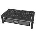 Maclean MC-947 Ergonomischer Monitor-/Laptop-Ständer mit Schublade, 13-32 Zoll Bildschirmgröße, Höhenverstellbar, Tragkraft bis zu 20 kg