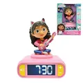 Lexibook, Gabby’s Dollhouse, Gabby Nachtlicht-Wecker, Klänge und Melodien, Hintergrundbeleuchteter LCD-Bildschirm, Leuchtend, Snooze, Rosa, RL800GDH