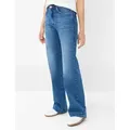 Brax Damen Five-Pocket-Hose Style MAINE USED LIGHT BLUE, denim blau, Gr. 42L