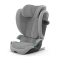 CYBEX Gold Kinder-Autositz Solution G2 Plus, Ab ca. 3 bis 12 Jahre (100 - 150 cm), Max. 50 kg, Für Autos mit und ohne ISOFIX, Stone Grey (Grau)