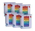 laro Pillendose Tablettenbox Bunt 7 Tage – 4 Fächer – 3/4/6/12/24/48/96 Stück (4 St)