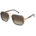 Carrera 1069/S Herren-Sonnenbrille Vollrand Eckig Edelstahl-Gestell, Schwarz