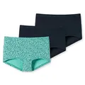 Schiesser Mädchen 3 Pack Unterwäsche Shorts weiches Bündchen - 95/5 Organic Bio Baumwolle - Größe 140 bis 181