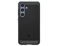 Spigen Handyhülle Rugged Armor Magnetfunktion Kompatibel mit Samsung Galaxy S25 Schwarz 6,2, Kompatibel mit Samsung Galaxy S25, matte Soft-Touch-Oberfläche