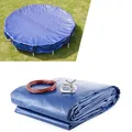 HomeBee® Winter Poolabdeckung, Sommer Poolabdeckung, 2-in-1 Poolplane aus 200g/m² PE Material, UV-resistente Sommer & Winter Solar Abdeckplane, Winterabdeckung, Sommerabdeckung (Rund Ø 520 cm)
