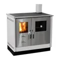 FIREFIX Holzherd "Maas", weiß, Stahl, 8,3 kW - schwarz