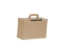 décopatch Papierdekoration Braunes Pappmaché, Urne Koffer 14,5x36x23,5cm - Kartonbraun EV002O, DECO-Supports