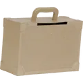 Décopatch Braunes Pappmaché, Urne Koffer 14,5x36x23,5cm - Kartonbraun EV002O