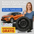 Notrad 17" Renault Captur 5-Loch Stahl Felge Etui DOT 2025 125/80R17 Top