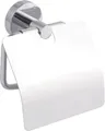 WC-Papierrollenhalter tesa Smooz, Befestigung ohne Bohren, ablösbar, mit Deckel 659334