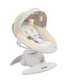CARETERO - Babywippe Elektrisch Opti - Baby Schaukel Elektronisch mit DREI Funktionsmodi - 360 Grad - Moskitonetz - Intuitives Bedienfeld - 360 Grad Drehung - Einstellung Liegeposition - Beige