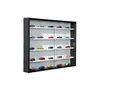 Inter Link Sammlervitrine Gewürzschrank Hängevitrine Wandregal Collecty - Schwarz/Weiß