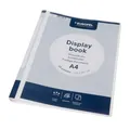 EUROPEL Präsentationsbuch im A4-Format mit 20 Hüllen - Sichtbuch mit Front-View-Inlay - Portfolio- und Projektordner für Besprechungen & Konferenzen - Weiß – 114261