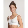 Bustier CALIDA "Elastic", Damen, Gr. L (48/50), N-Gr, weiß, Single Jersey, Obermaterial: 94% Baumwolle, 6% Elasthan, unifarben, casual, figurbetont, BHs, mit formstabilen und langlebigen Eigenschaften