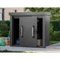 PRIMEYARD  135 x 55 cm Gartenschrank S, anthrazit - (GFPV00922)