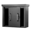 GFP Primeyard Geräteschrank Leon Metall 135x55x112 cm Gartenschrank Schiebetür anthrazit inkl. Fußboden