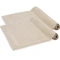 Komfortec Badvorleger 2-teilig 50x80 cm Beige Baumwolle