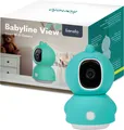 Lionelo Video Babyphone Babyline View, Kamera 330° mit Smartphone-Ansicht, Drehbare, Bewegungserkennung