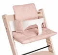 HOPPEDIZ Kinderstuhlpolster Hochstuhl Sitzkissen Set für Stokke Tripp Trapp Grenada rose