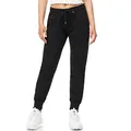ROSS CAMP Jogginghose Damen - Sporthose Frauen Baumwolle, Trainingshose Fitness High Waist, Sweatpants Slim Fit Freizeithose Lang, Jogging Hose Laufhosen Modern Schwarz/S