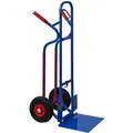 PROREGAL Sackkarre RAGNAR mit XXL Klappbarer Schaufel HxBxT 117 x 62,5 x 62 cm Tragkraft 250kg Stahl Blau