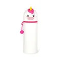 Legami 2-in-1 Silikon Federmäppchen Einhorn Kawaii Weiß
