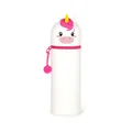 LEGAMI Federmäppchen Stiftehalter 2in1 EINHORN KAWAII Stifte Köcher Box Silikon