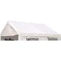 DEGAMO Ersatzdach Zeltdach Dachplane für Zelt PALMA 4x4 Meter, PVC weiss 480g/m2, incl. Spanngummis - Weiß